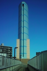 道の真ん中に立ってます。