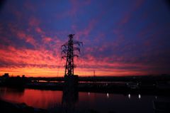 6月9日、突然の夕焼け