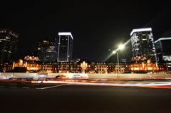 東京駅　全体夜景