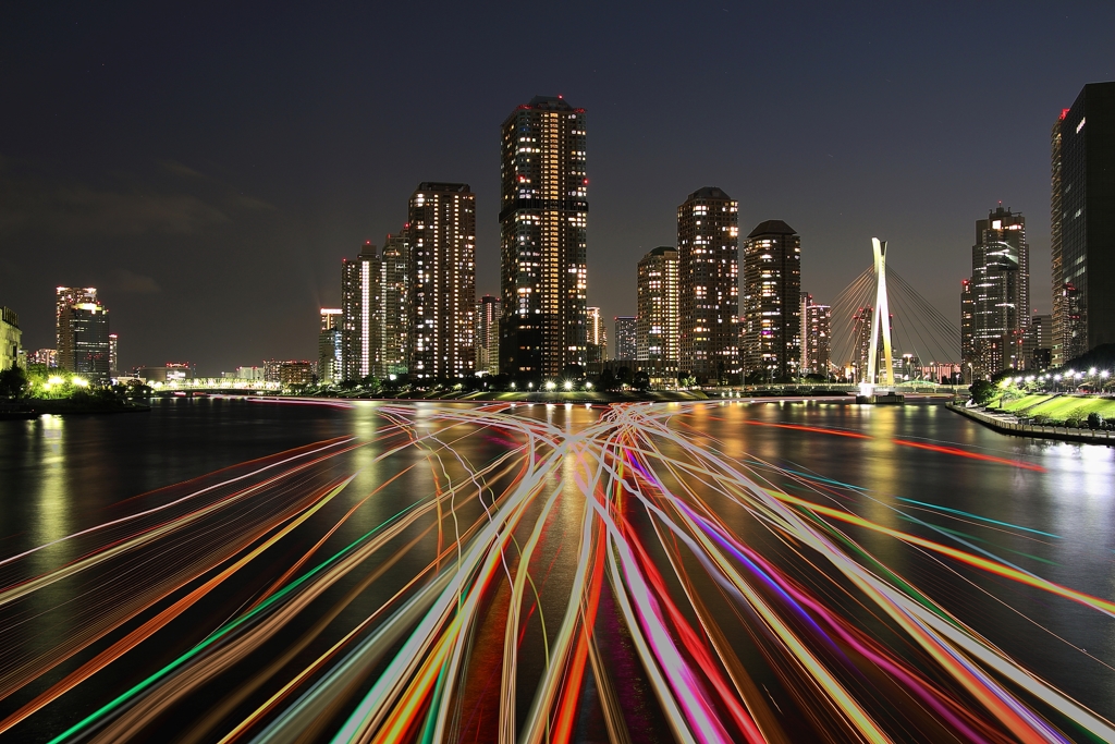 隅田川の夜景