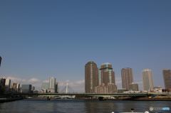 東京マラソンの佃大橋