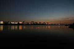 荒川夕暮れ canon
