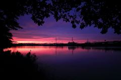夕焼けシルエット