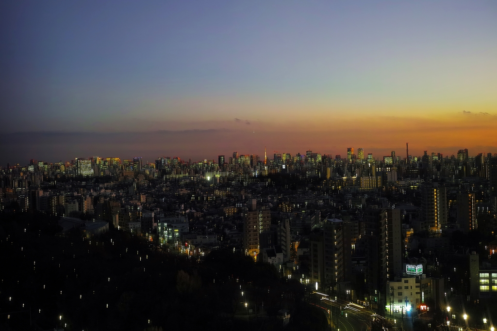 東京遠景　ぜひ拡大してください