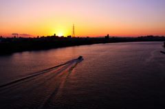 荒川夕焼け