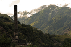 廃鉱山の風景