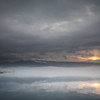 Foggy lake
