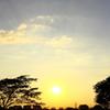 今日の夕日