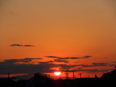 冬の夕日