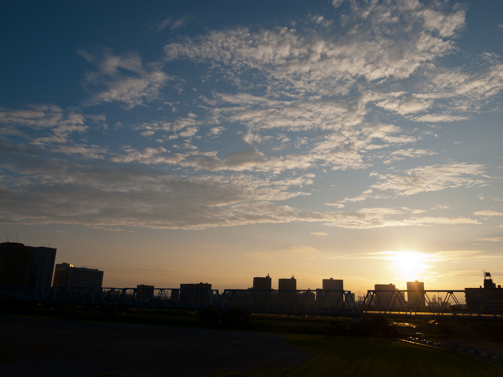 夏の夕空