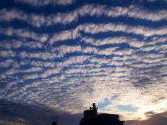 夕焼うろこ雲