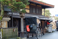 高山にて　人力車