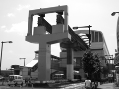 モノレールの終着駅