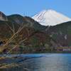 湖と富士
