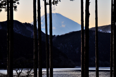 夕暮れの富士