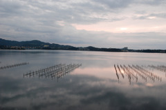 夜明けの浜名湖
