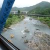 車窓からの長良川