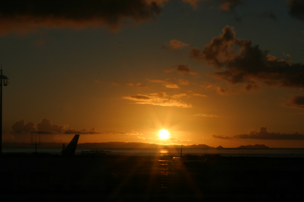 夕日