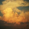 夕方の雲の上