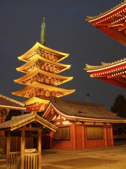 浅草寺ライトアップ