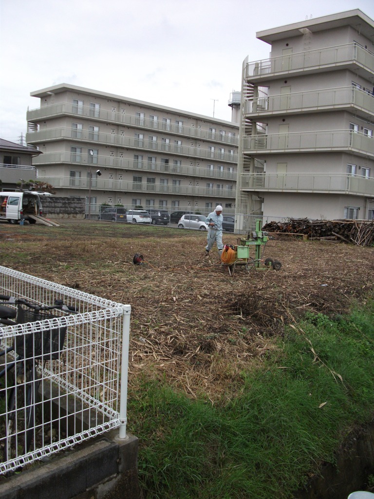 地盤調査開始！