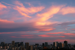 夏の夕焼け