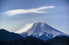 大月秀麗富嶽十二景　九鬼山からの富士山