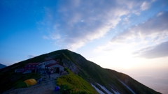 白山の朝
