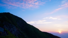 白山の朝