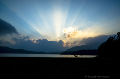 尾瀬沼夕方