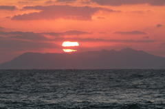今日の夕焼け