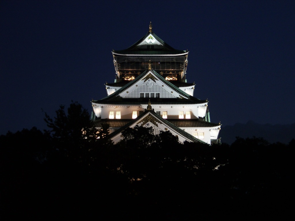 大阪城　夜