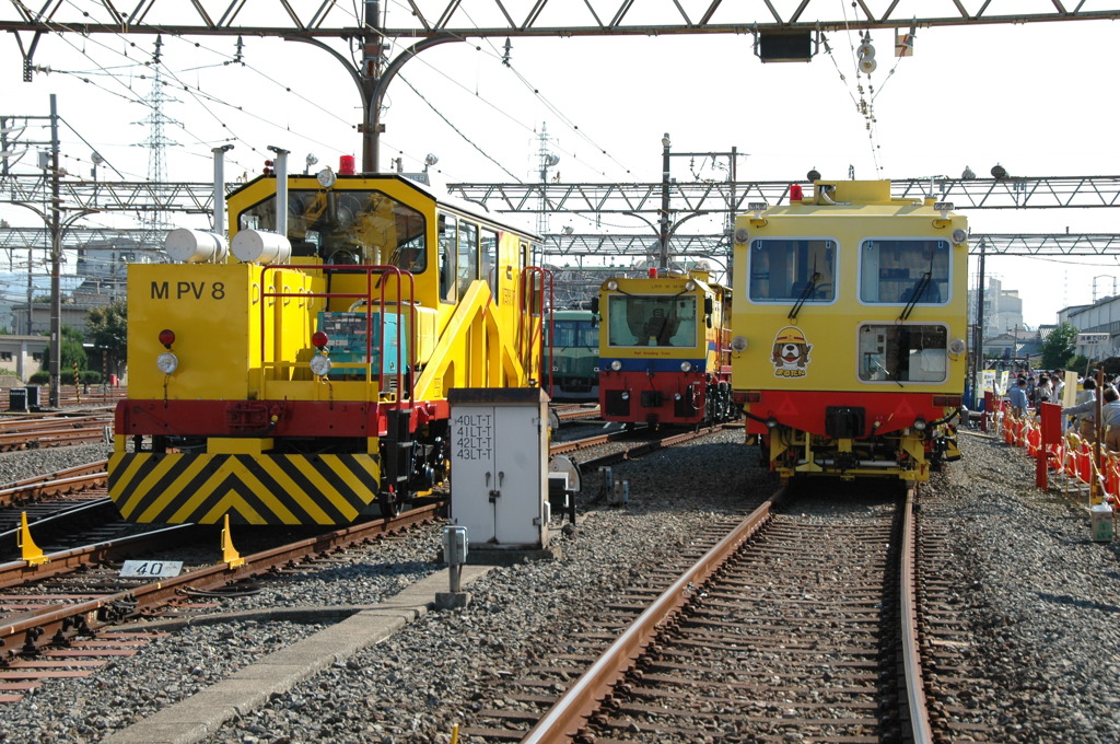 京阪電車寝屋川車両基地で