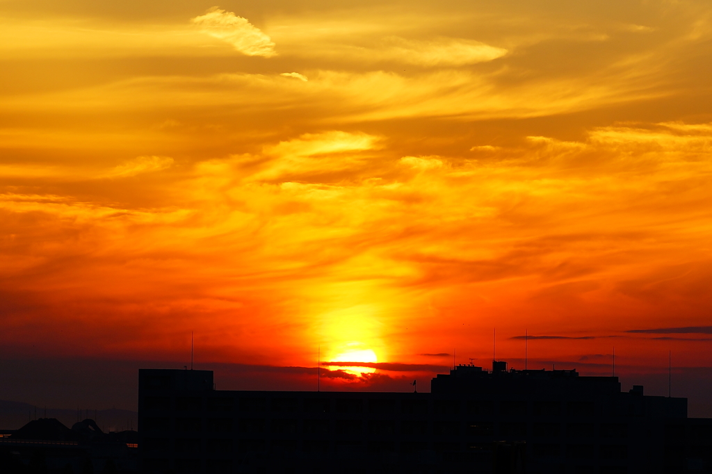 今日の夕日2014/05/18