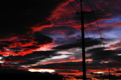 電注よあれが今日の朝焼けだ！