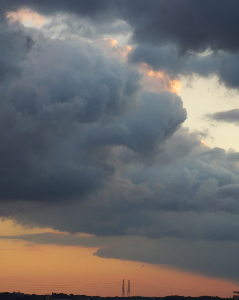 今日の朝の空