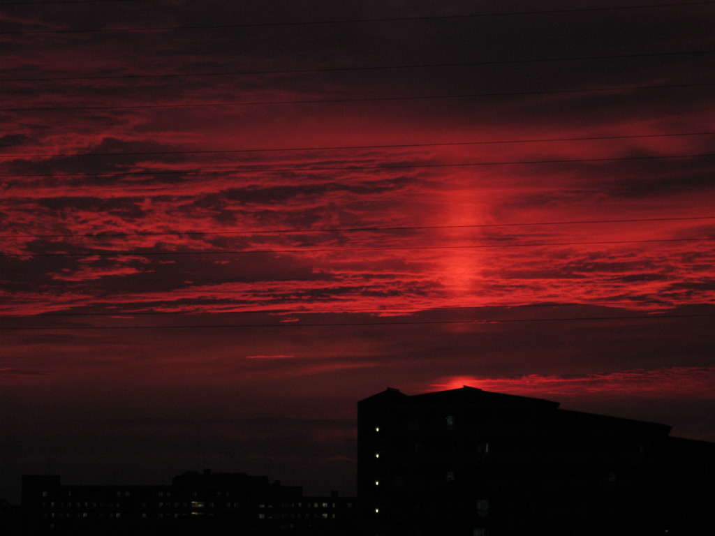 赤い空