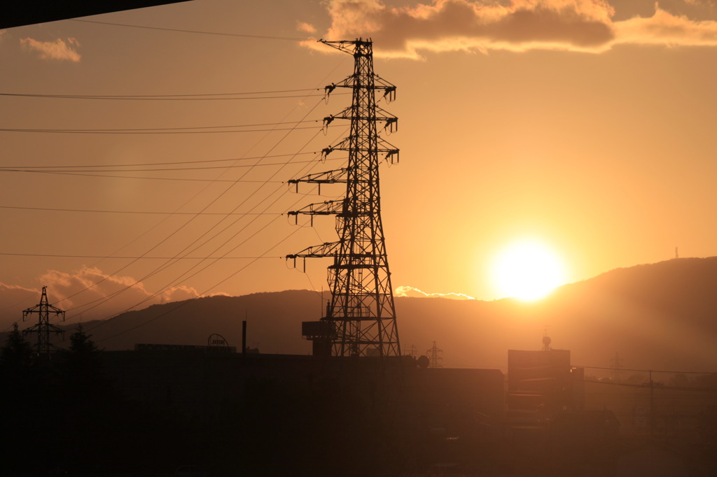 夕暮れ