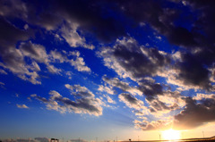 夕日