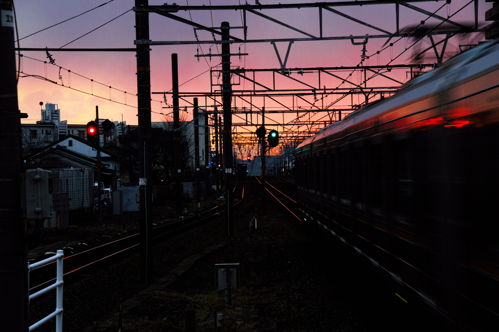 夕暮れ