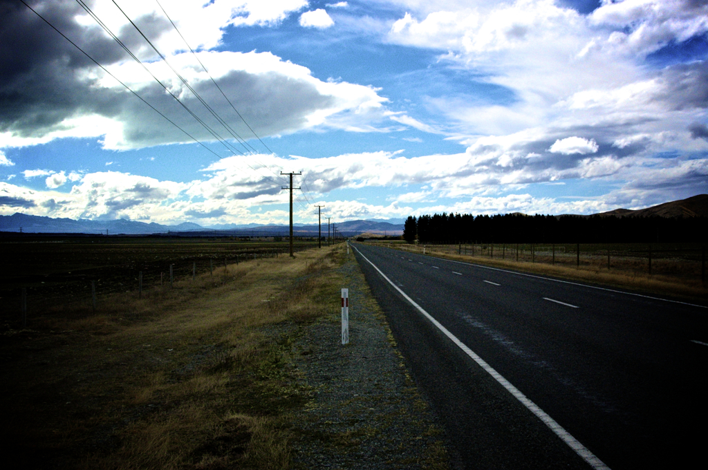 NZ　北海道よりもまっすぐ道