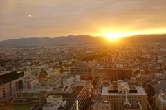 京都タワーからの夕景