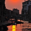 夕陽の運河