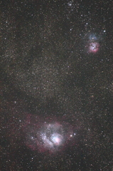 Lagoon Nebula　　and　　Trifid Nebula