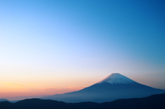 富士の夕暮れ