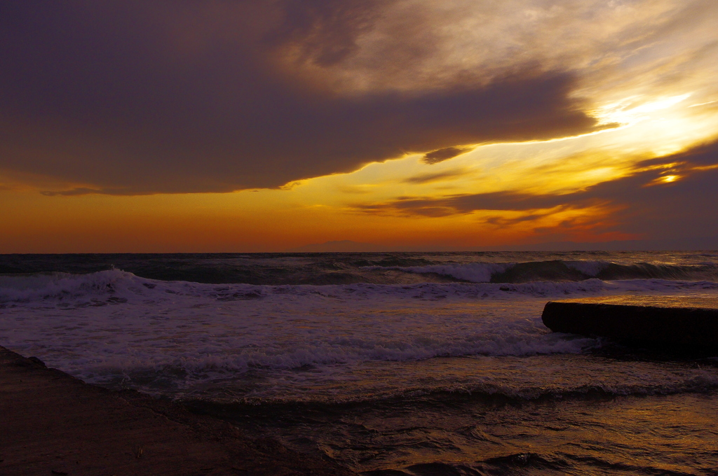 夕焼け海岸