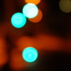 街燈と青信号