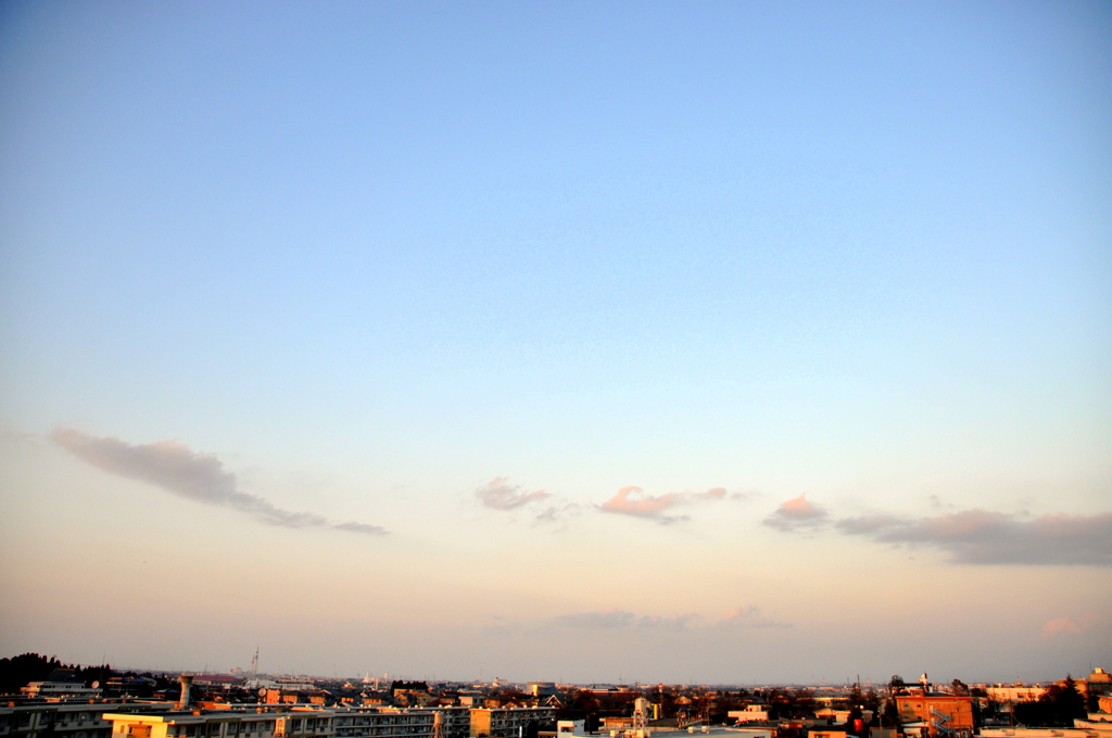 夕暮れ