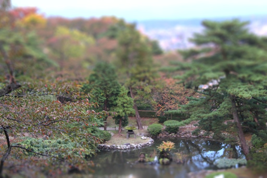 ジオラマ　庭園