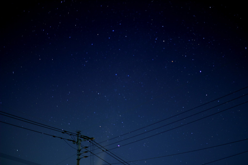 初冬の夜空